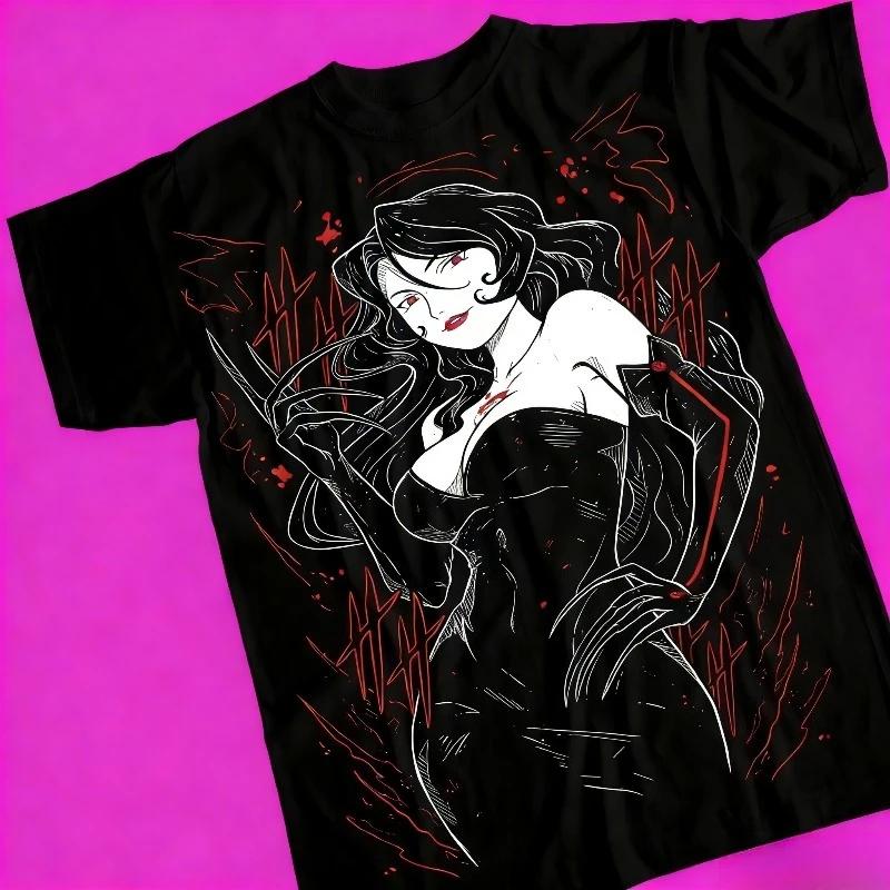 Summer Hot Sale Fullmetal Alchemist FMA Lust Tshirt Anime Tshirt Roy Girl Design EVERY SIZE Womens Unisexs Short Sleeves S