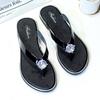 New Fashionable and Versatile Women's Flip Flops with A High-end Temperament, French Style Sandals, Beach Flat Slippers