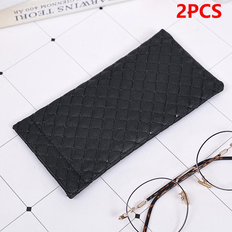 

2Pcs Lightweight Leather Glasses Storage Bags Automatic Closed Sunglasses Protective Storage Waterproof Eyewear Glasses Bags