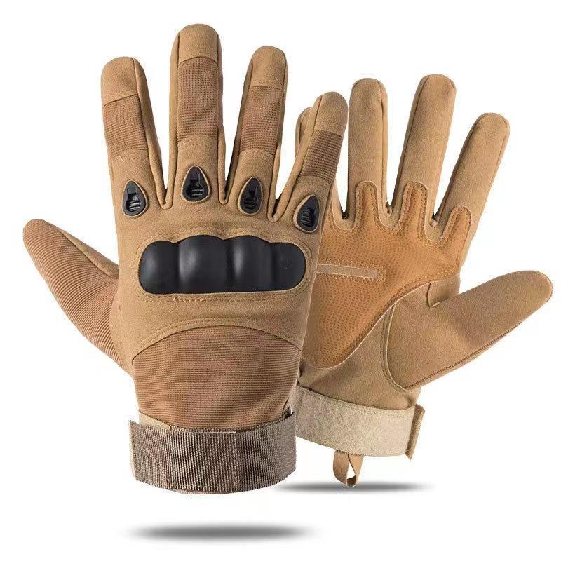 Men's Tactical Non-Slip Hard Shell Combat Gloves for Outdoor and Cycling