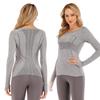 Women's Quick Dry Long Sleeve Yoga & Running Top - Round Neck, Sweat-Wicking, Fitness T-Shirt