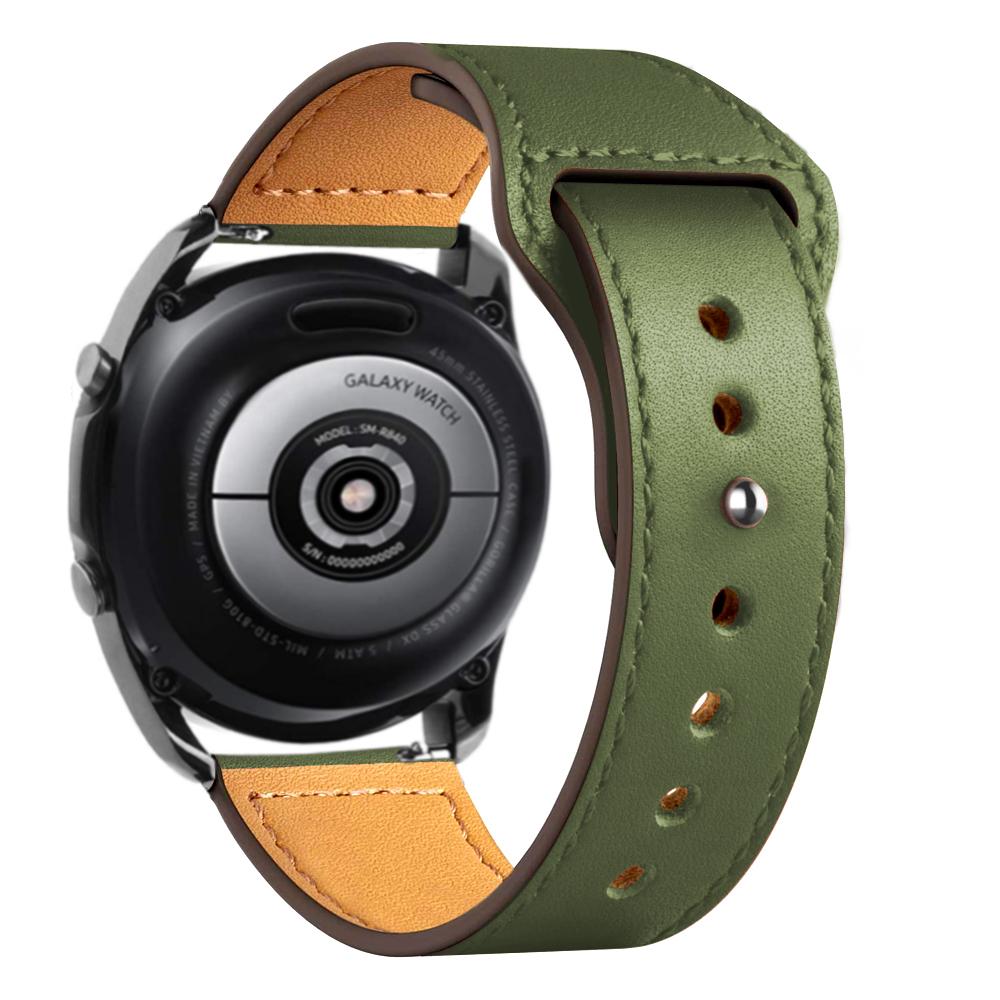 20mm 22mm watch Straps For Samsung Galaxy watch 7 FE 6 5 pro/4 Classic Leather bracelet amazfit bip/Huawei GT/2/3 Pro 4 5 6 band