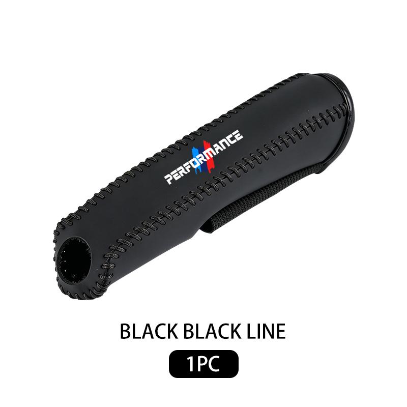 AAAOT1 Car Handbrake Sleeve Leather Cover Anti-Skid Auto Parking Brake For BMW E46 E90 F30 F10 F20 G20 E87 E60 F01 F02 G14 E83