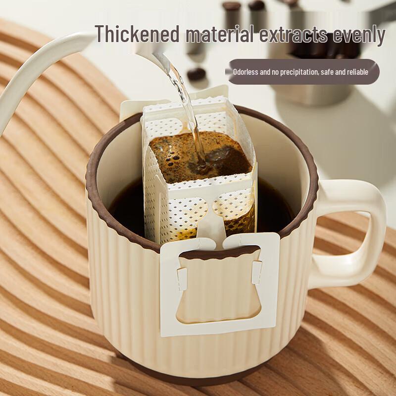PAKCHOICE Portable Hanging Ear Drip Coffee Filter Bags, 60-Count