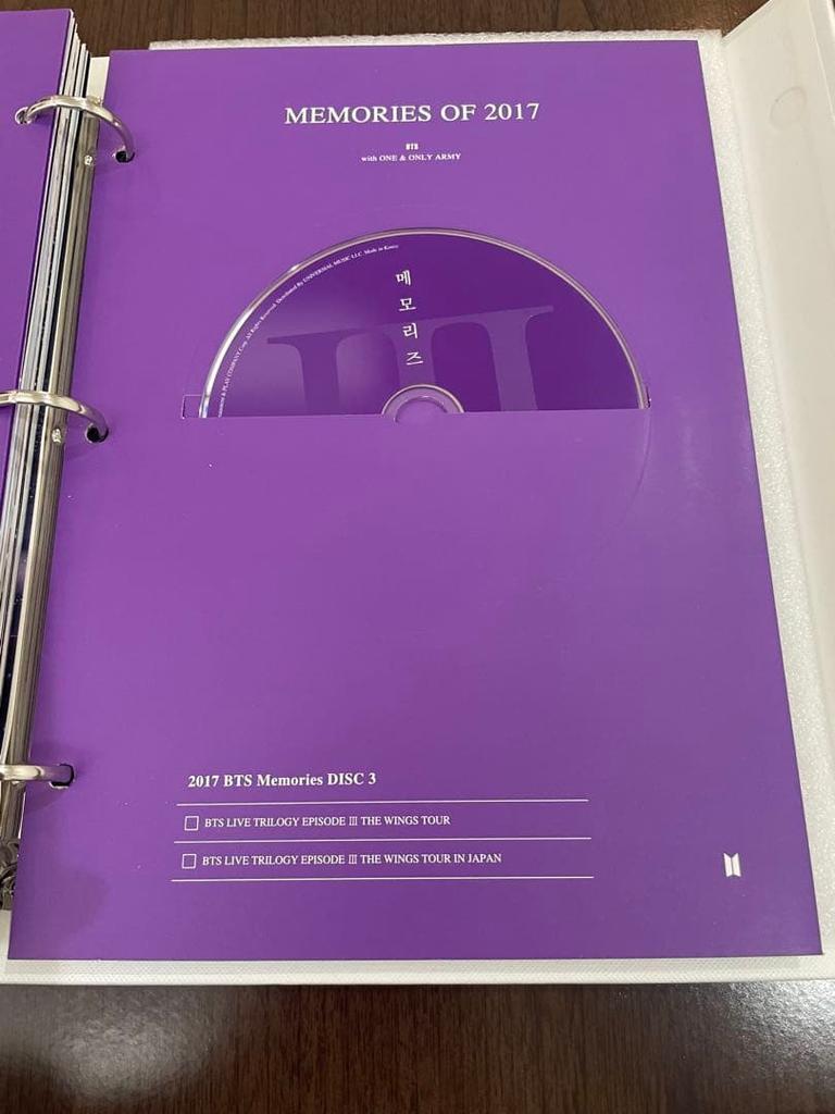 [USED] BTS MEMORIES OF 2017 CD DVD with Japanese Subtitles