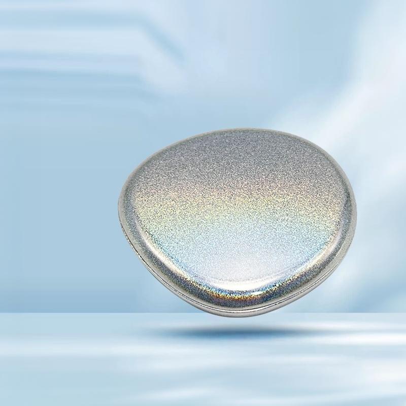 Zinc Alloy Solid Perfume Container, Sliding Lid Balm Box, Mini Refillable Metal Makeup Case