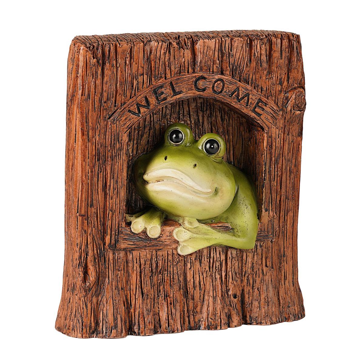 

Настенное украшение в виде лягушки, статуэтка из смолы в виде лягушки, настенное украшение в виде лягушки, приветственный знак для сада, патио, двора, дерева, подарок на новоселье Frog