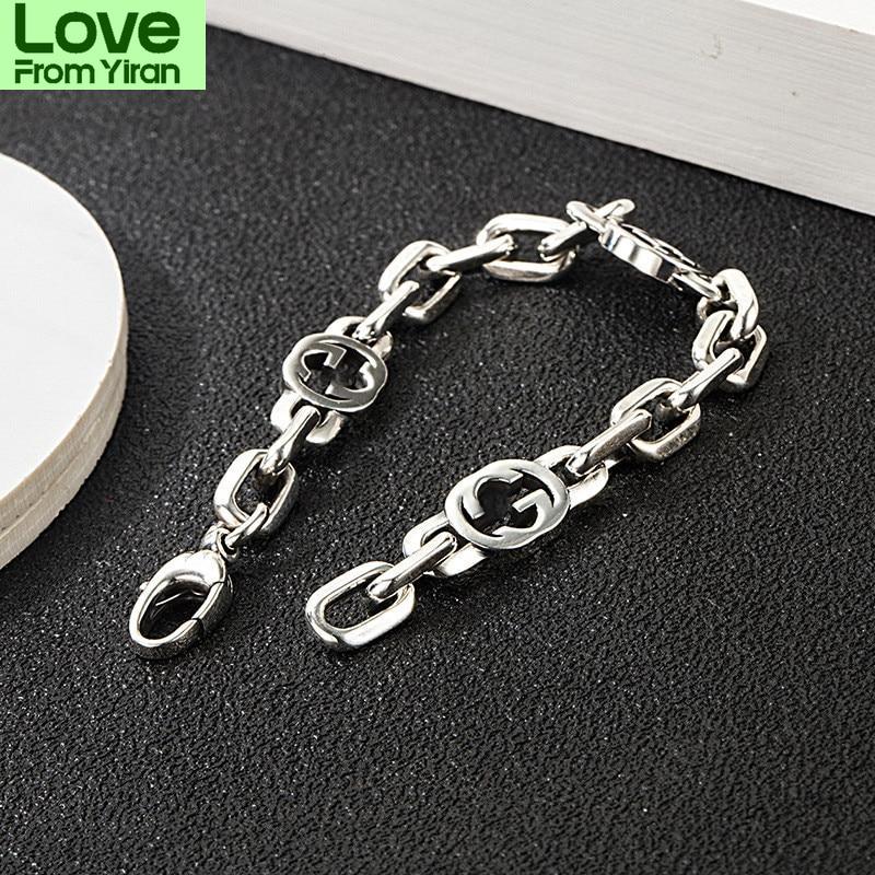 European And American Popular  Sterling Color Bracelets Letter Bracelets Stylish Stylish Men And Women Couple BraceletFashion Bracelets