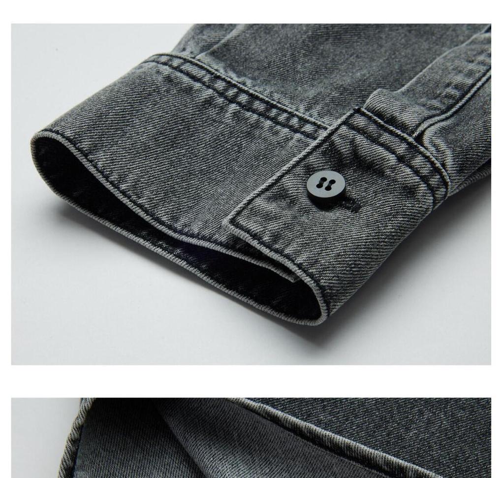 2026 Spring Women's Cotton Denim Shirt: Simple Retro Casual Jacket 89589