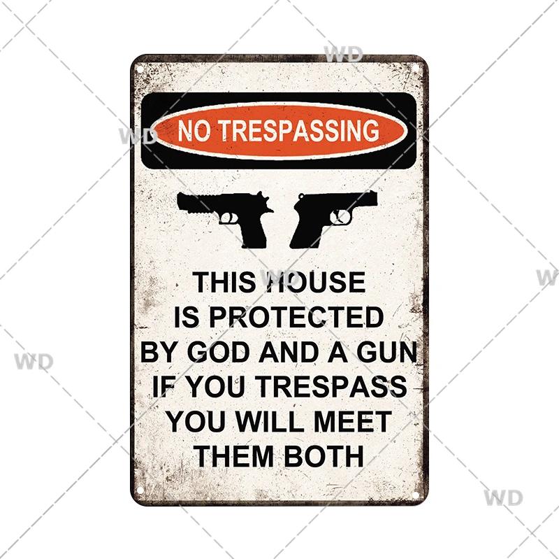 Retro Waarschuwing Metalen Bord Gevaar Vintage Plaquette Metaal Voorzichtigheid Blik Poster Metalen Plaat voor Garage Park Huis Man Cave Wanddecoratie