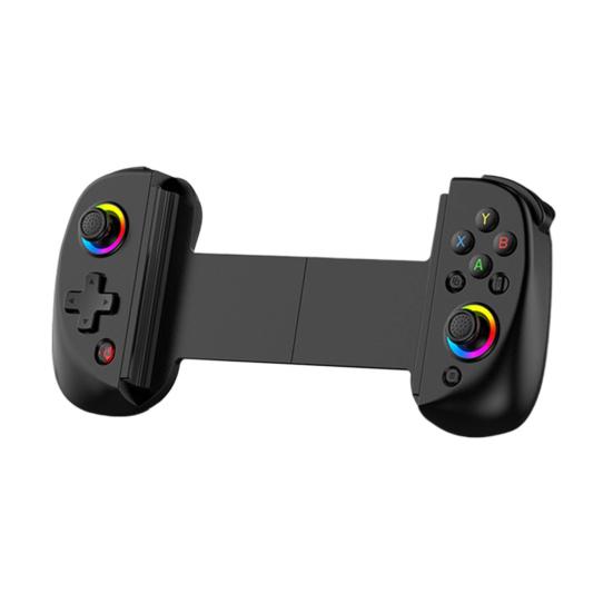 Wireless Game Controller for Android for iOS RGB Light 6-Axis Gyro Vibration Stretchable Tablet PC Gamepad Bluetooth-compatible Gaming Joystick