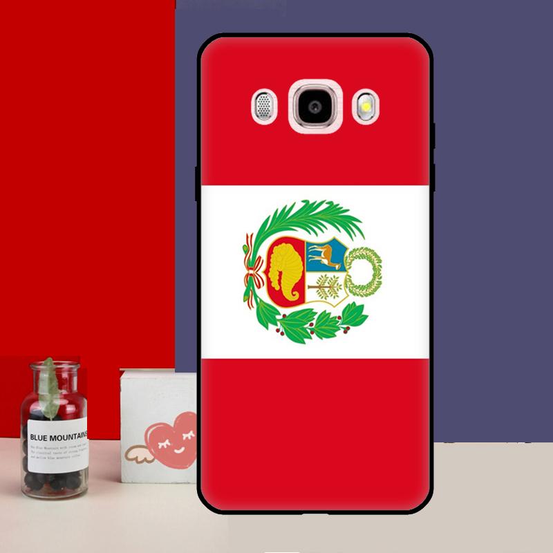 Peru Flag Case For Samsung Galaxy J3 J5 J7 2016 A3 A5 2017 A6 A7 A8 A9 J8 J4 J6 Plus 2018 Back Cover