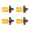 4 STÜCK 3D-Drucker Düsenset PTFE-beschichtet High Flow Hochgeschwindigkeitsdruck Extruder Messingdüse für
