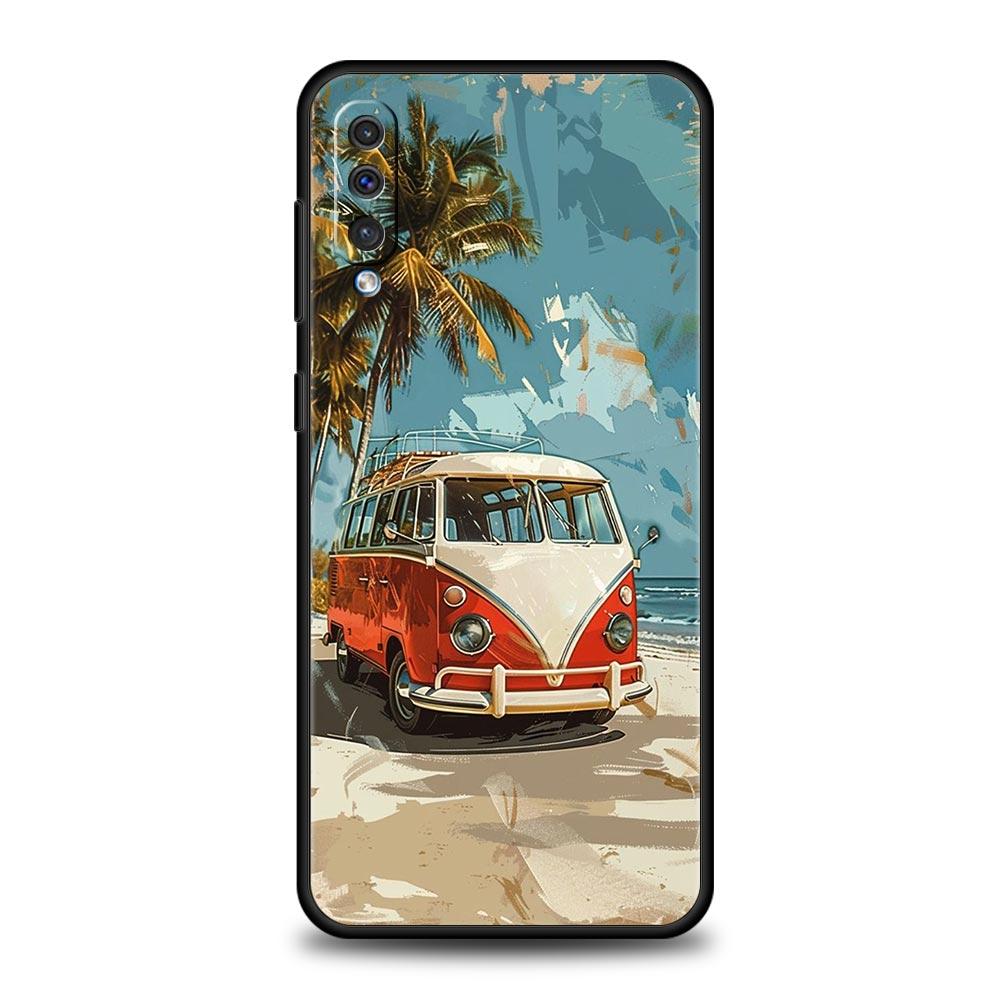 Combi Van Car Outdoor Camping Phone Case For Samsung A56 A36 A26 A34 A17 A16 A06 A14 A12 A54 A72 A22 A20e A52 A50 A40 A32 Cover