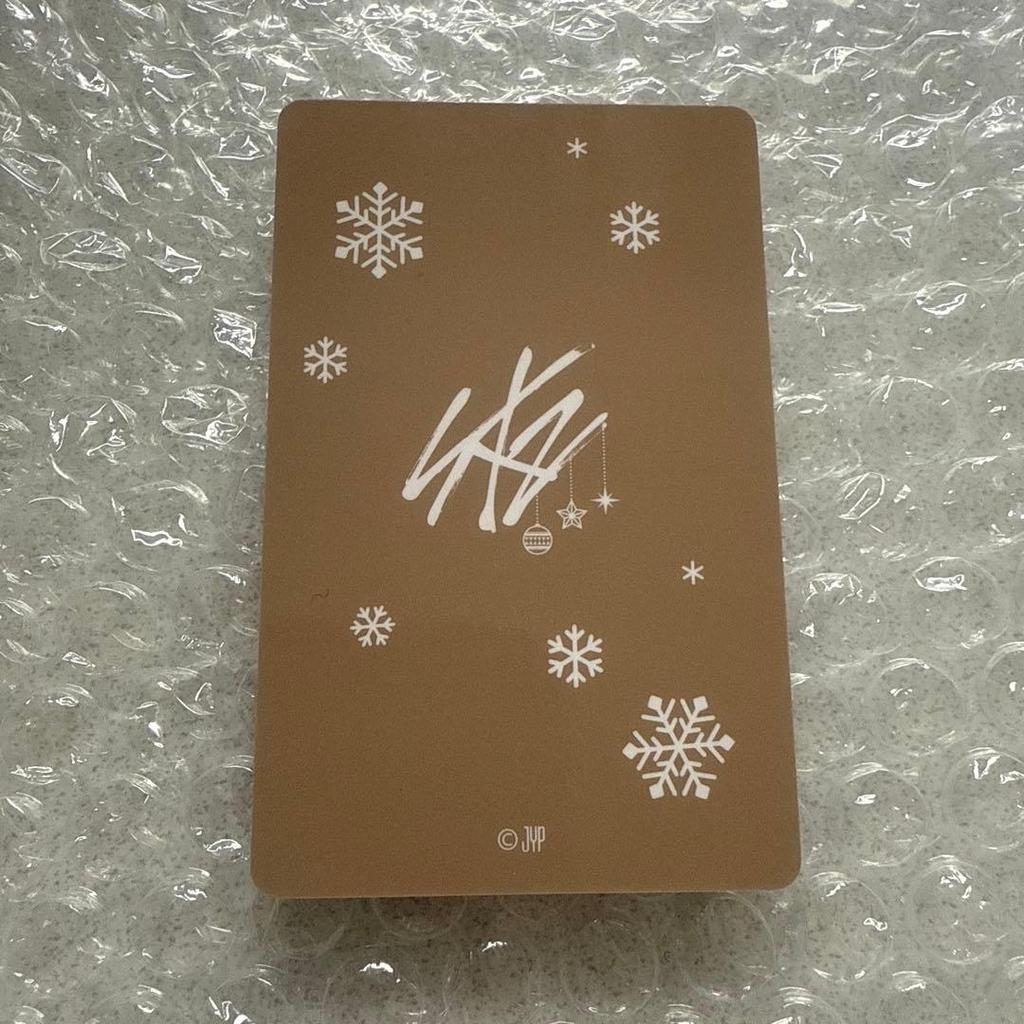 [USED] Straykids Hyunjin Rantrail Trading Card Christmas