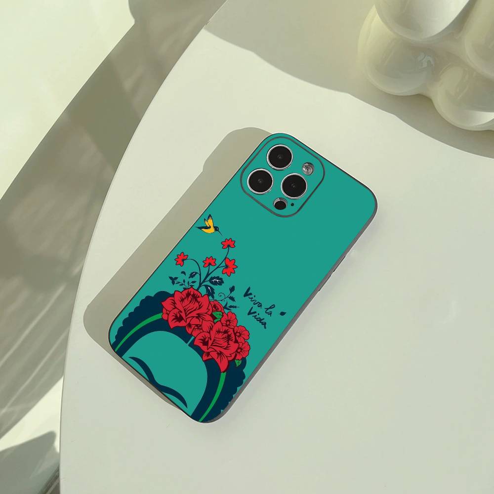 Θήκη Κινητού A-Artist F-Frida K-Kahlos Για iPhone 17,16,15,14,13,12,11 Pro Max,16/15/14Plus,XS Μαλακό Μαύρο Κάλυμμα
