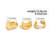 2025 New Vintage Punk Metal Rings Set for Women Aesthetics Jewelry Gift Gold Silver Color Irregular Geometric Knuckle Joint Ring Opening Jewelry