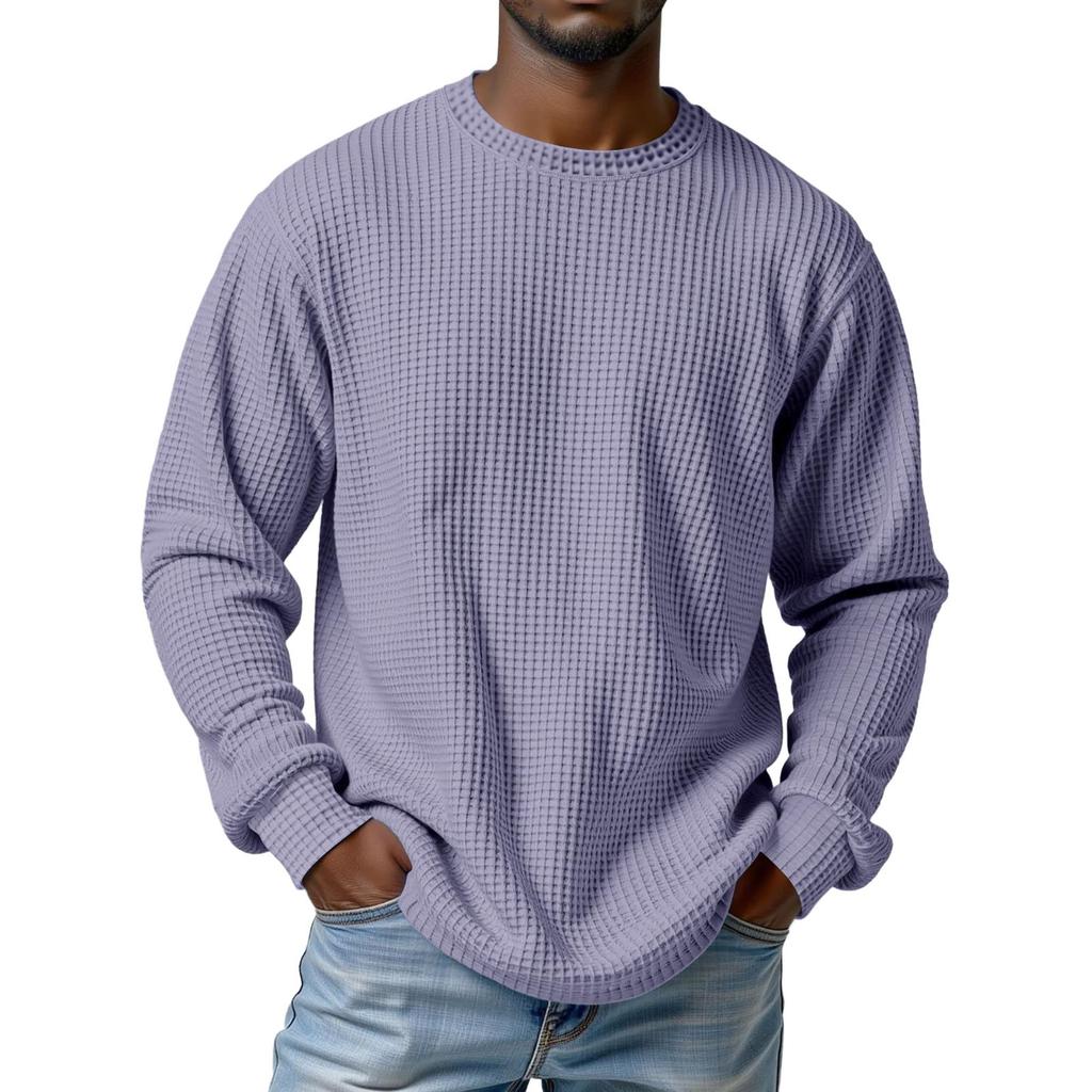 Men's Knit Casual Collar Pullover , Long Sleeve Daily Wear