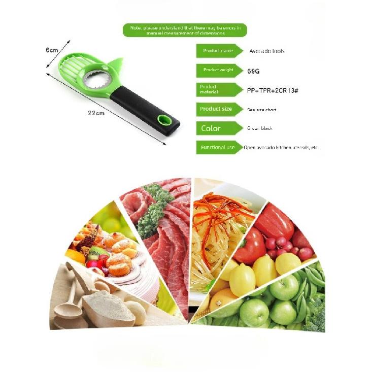 Avocado Gadget Stainless Steel Cutter Kitchen Gadgets Fruit Cutting Artifact All for Kitchen and Home Dragon Fruit Slices1