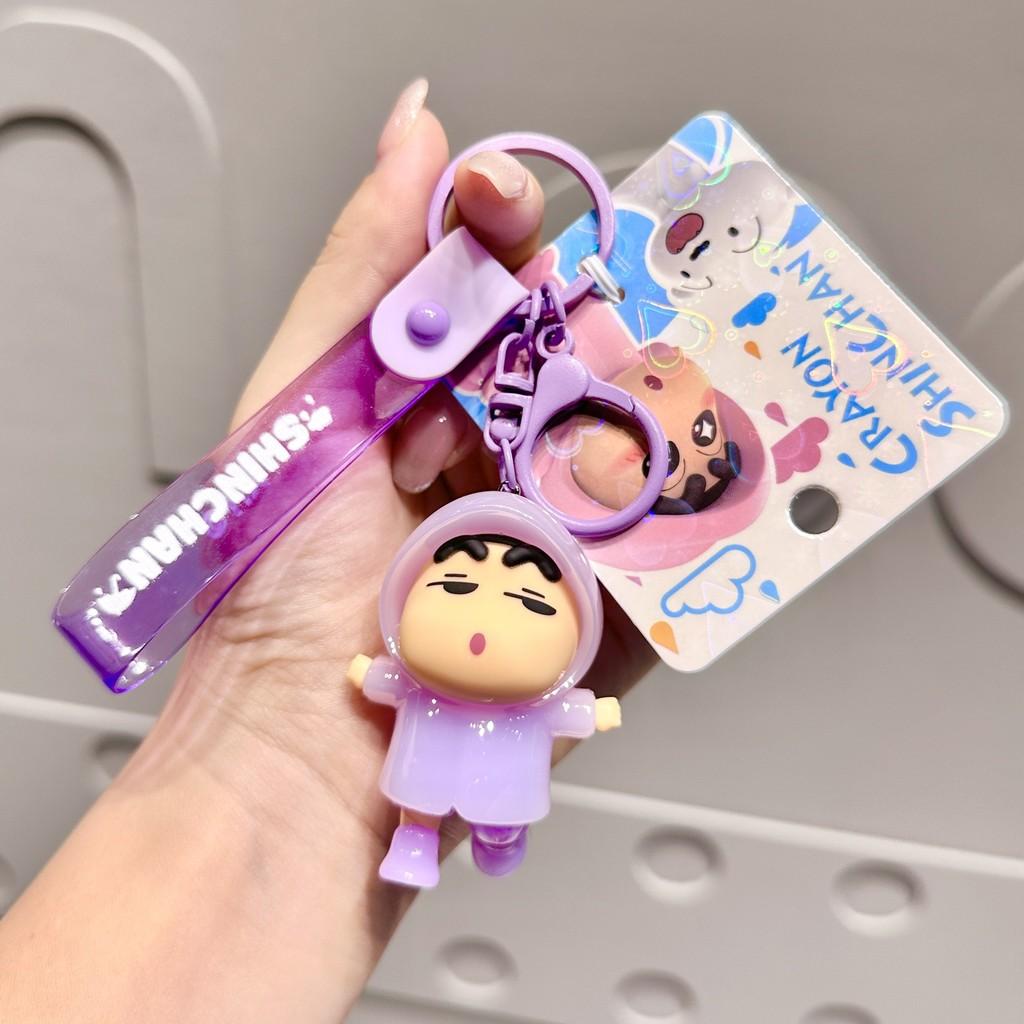 Crayon Colorful Shinchan Raincoat Keychain Accessories For Couples And Gifts Friends