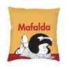 Federa per Cuscino Quadrata Pensierosa di Mafalda Decorazione per la Casa Stampa 3D Double-Sided Fumetto di Quino Cartone Animato Federa per Cuscino per Divano