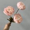 3heads Peony Cored Peony Artificial Flower Fake Rose Wedding Living Room Decoration
