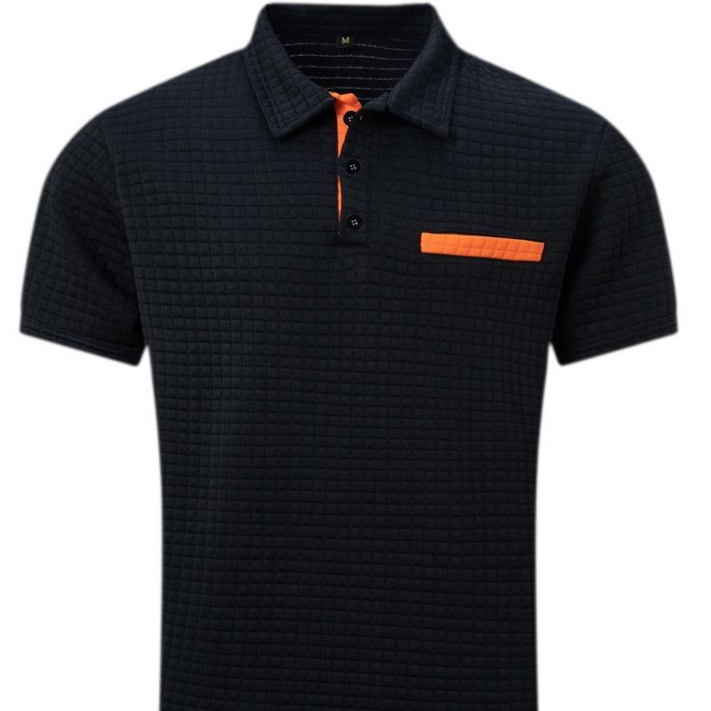 2025 Sommer POLO-Shirt Newte Jacquard Herren Sport-Poloshirt Kurzarm Allround-Freizeit-Pullover