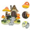 Cartoon House Decoration Collectible Sculpture for Office and Living Space