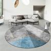 Modern Geometric Gold Line Print Round Floor Mat Anti-slip Living Room Floor Mat Indoor Carpet Home Decoration