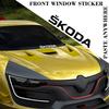 EMIW1 Auto Windshield Body Decals Letter Car Decoration Car Stickers Waterproof Vinyl Material For Skoda Kamiq Superb  a5 a7 Octavia