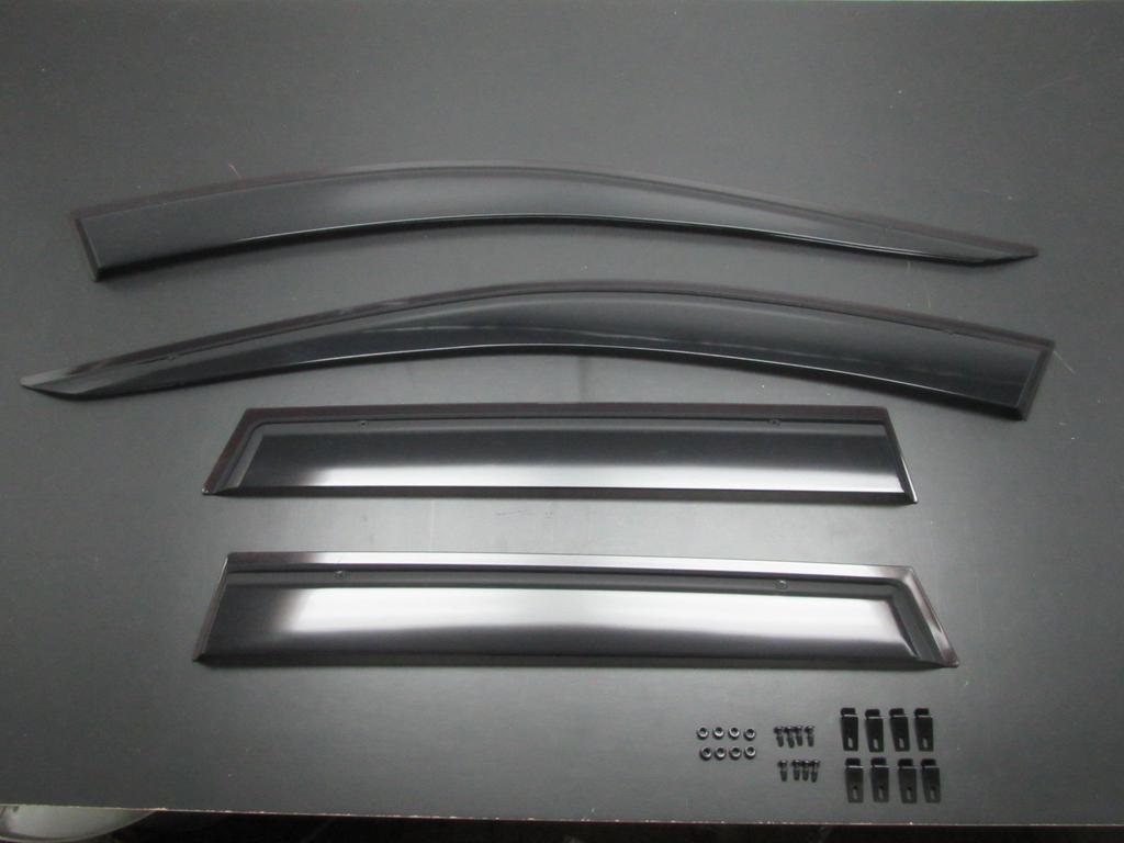 BRIGHTZ Premium Side Door Visors with Hardware for Wingroad Y11 Part 12356 [INJ-V-027] (WFY11, WHNY11, WHY11, WPY11, WRY11, WFY, WHNY, WHY, WPY, WRY)