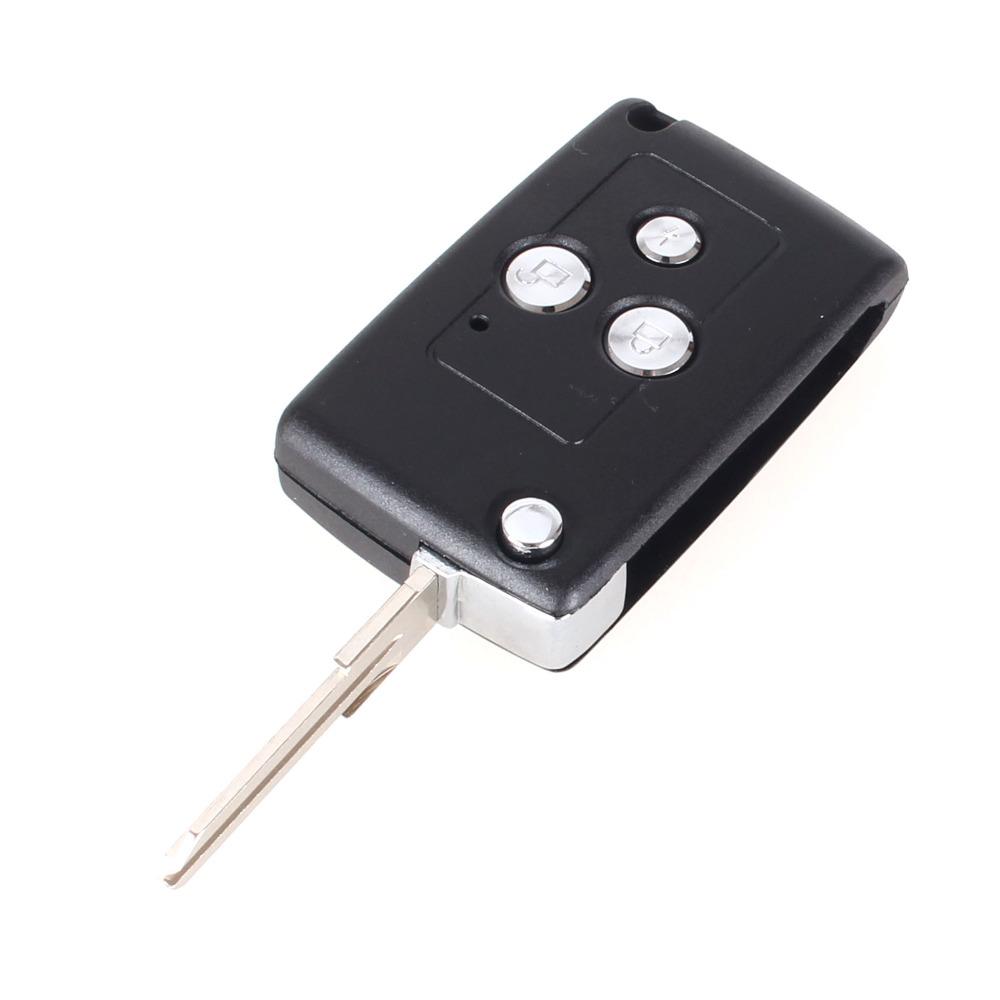 KEYYOU Design 3 Buttons Modified Flip Folding Replacement Car Blank Key Shell For Lada Remote Case Cover Fob