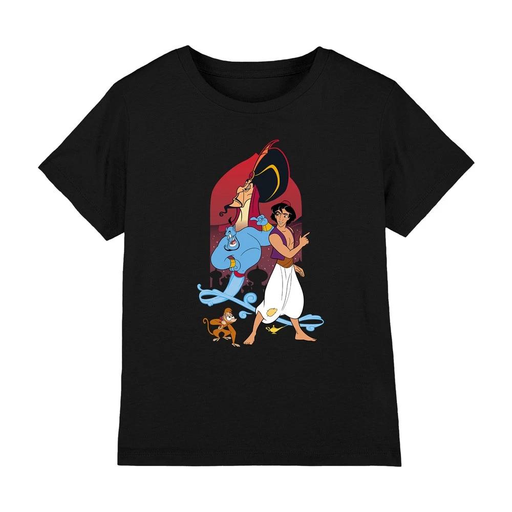 Aladdin The Genie, Jafar And Abu Kids T-Shirt Black XL