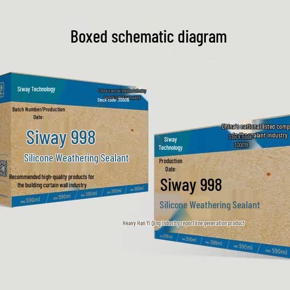Silikon Bao 999 Strukturdichtstoff: Klebstoff für Aluminium-, Stein- und Glasvorhangfassaden