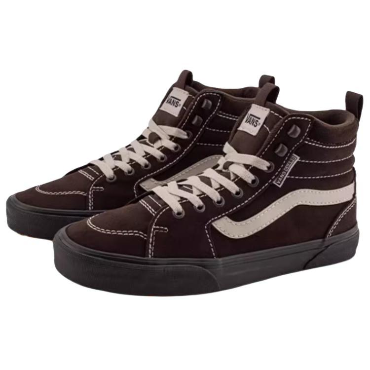 Vans Filmore Hi Guard Comfortable Versatile High-Top Skate Shoes Men Sneakers Dark-Brown VN000CZHCFB