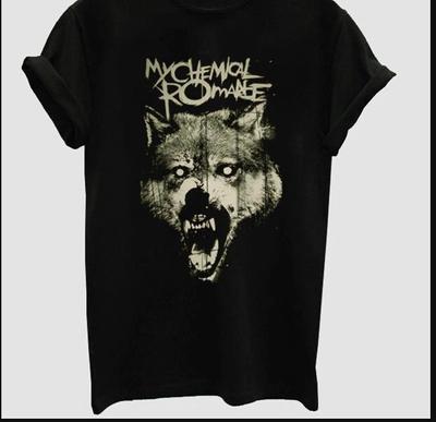 T-shirt My Chemical Romance Wolf, taglia S-4XL