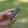 1 Pezzo Fischietto in Acciaio Inossidabile Doppio Tubo Salvavita Emergenza Sos Portachiavi Fischietto Portachiavi Per Sopravvivenza Outdoor Escursionismo Campeggio