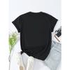 Print T-Shirt for Women - Casual Crew Neck Short Sleeve Top,Regular Length, Versatile for Spring Women's Graphic T-Shir,All-Season Comfort T Shirts