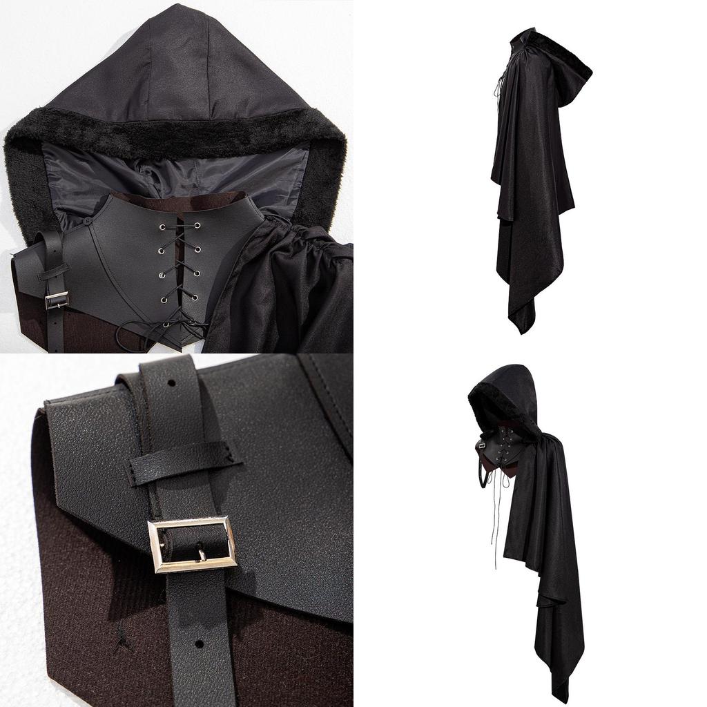 Stylish And Comfortable Medieval Hooded Cloak For Childrens Halloween And Stage Use