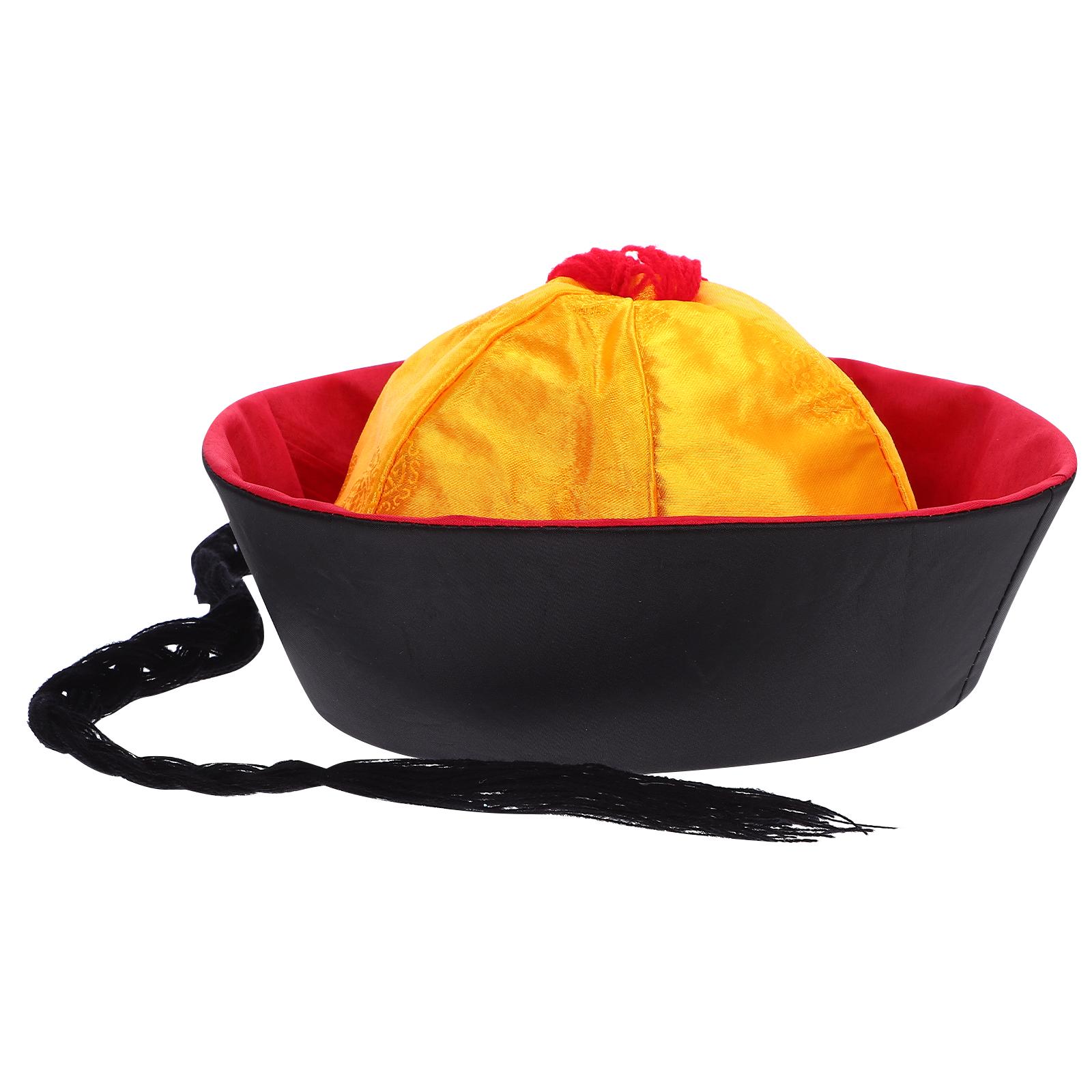 

Chinese Palace Prince Hat Ancient Palace Headdress Traditional Style Hat Creative for Performance Cardboard Chinese Headgear Kid