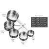 Stainless Steel Measuring Cups and Spoons Set for Baking and Cooking