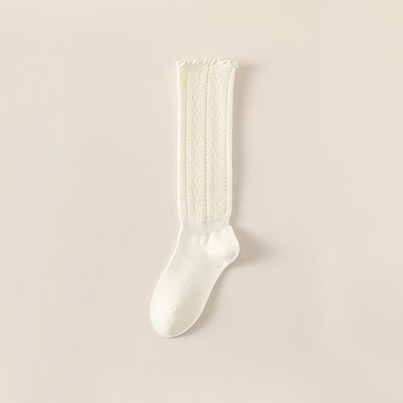 Female Spring and Autumn Retro Show Thin Everything with Long Leg Cotton Socks