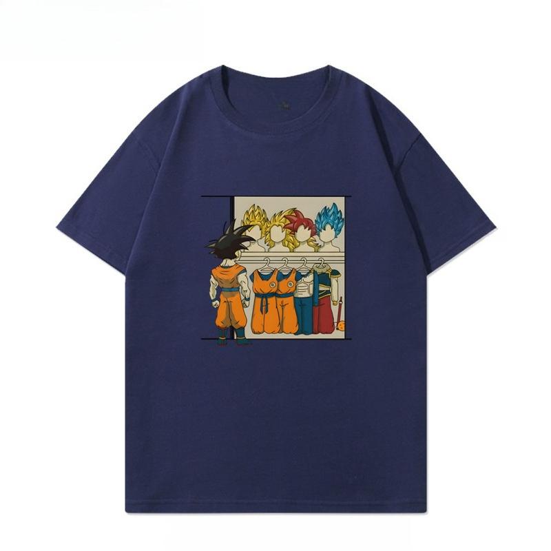 Dragon Ball 2026 Summer 100 Cotton Master Roshi Printed Son Goku Fitness Tshirt Vintage Harajuku Neutral Kids Tshirt Top Y2k