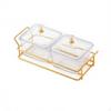 6 Compartment Snack Tray Luxury Design Divided Serving Dish Set Food Grade Material Bowls with
