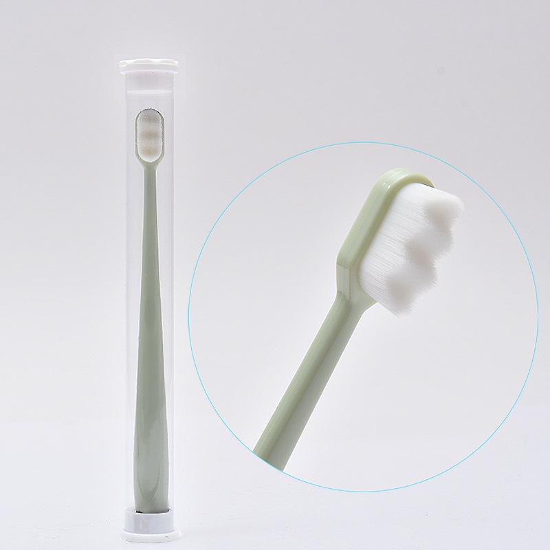 Soft Bristle Toothbrush Adult Cleaning Toothbrush Ultra-fine Soft Toothbrush Super Soft Teeth Deep Cleaning Portable Toothbrush
