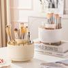 Rotating Makeup Brush Storage Cylinder Cosmetics Storage Rack Table Dressing Table Eye Shadow Brush Lipstick Box Pen Holder