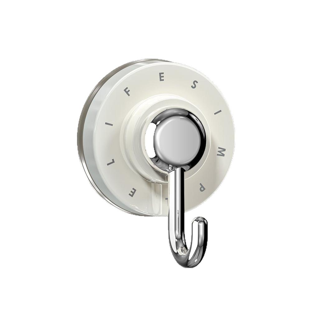 Suction Cup Hook, Strong Load-bearing, Vacuum, No Punching, Suction Cup Type Adhesive Hook, Bathroom Seamless Adhesive Hook, Door Hook