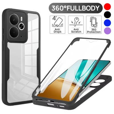 360 Full Body Screen Protector Transparent Case For Realme 14 15 Pro + Plus Size Shockproof Phone Cover For For Realme 14 15 14X