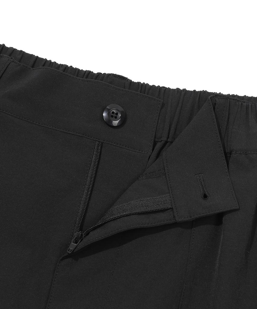 BEENTRILL Woven Tech Fatigue Shorts (Black)