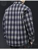 Amerikanische Retro Karomuster Herren Daunenjacke: Winterkollektion 2025 - Warme High-End-Oberbekleidung mit Revers